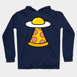 Food Loving Egg Pizza  UFO Sci Fi Hoodie